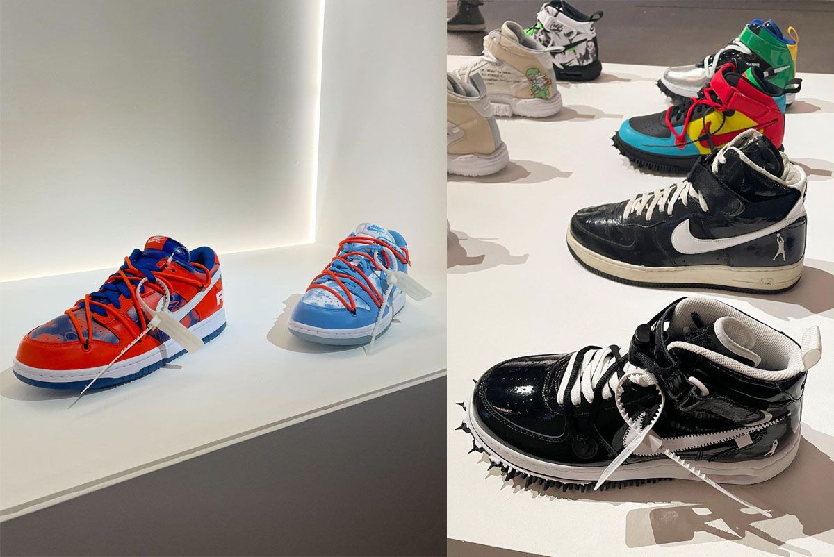 Unreleased Off-White x Nike Air Force 1 Samples on Display at Virgil Abloh  Show in Miami