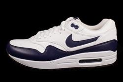 Nike Air Max 1 Leather White Navy Thumb