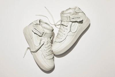 Comme des Garcons Nike Air Force 1 Mid White