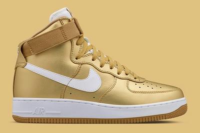 Gold Nike Air Force 1 2