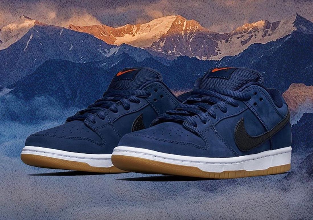 The Nike SB Dunk Low Pro ISO 'Navy Gum 
