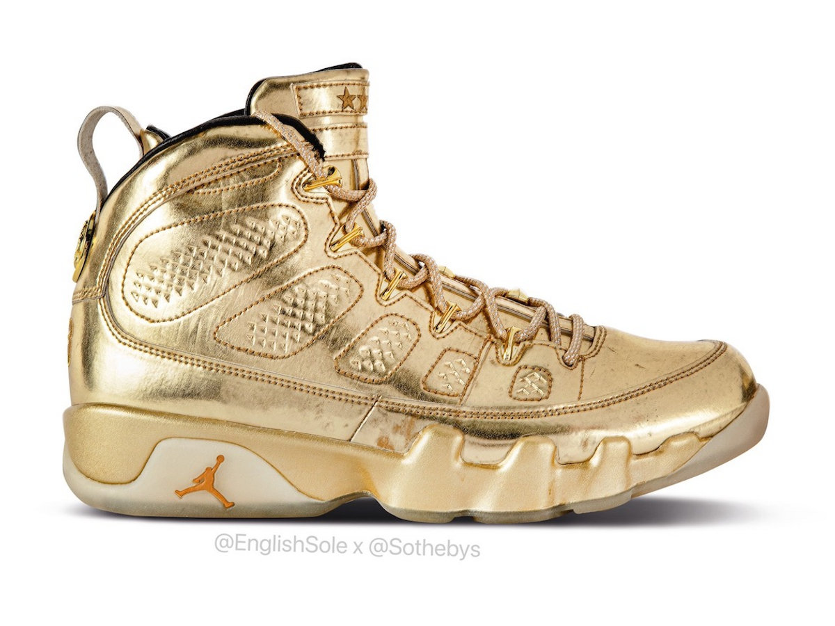 Jordan retro clearance 9 gold