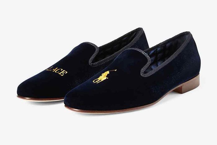Polo Palace Slippers Navy Front Side