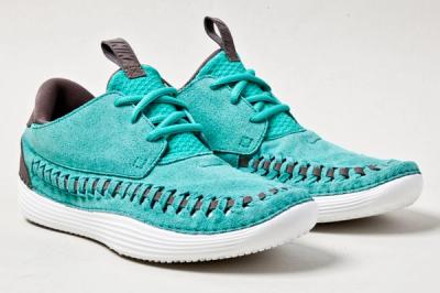 Nike Solarsoft Moccasin Teal Pair 1
