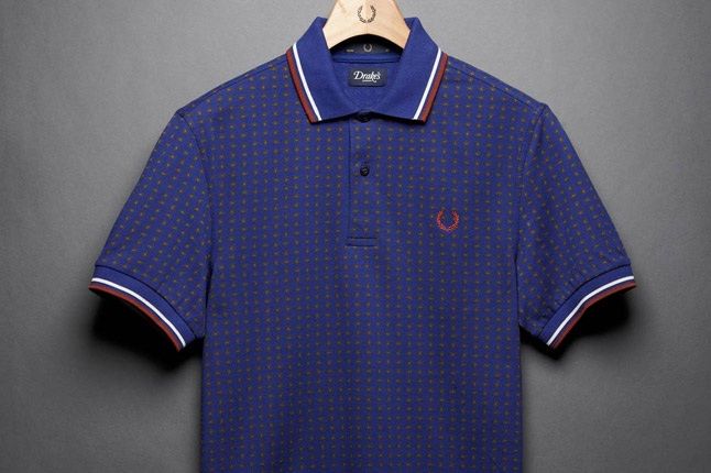 Fred Perry Drakes Blue Polo 1
