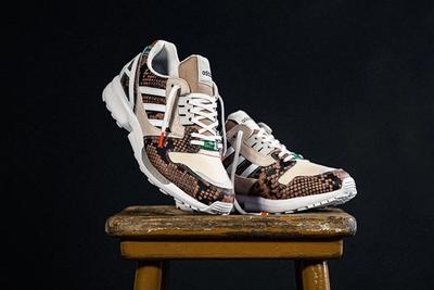 Adidas Zx 8000 Lethal Nights Pack Brown Fw2154 Three Quarter Angled Side Shot