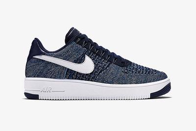 Nike Air Force 1 Flyknit Navy White 6