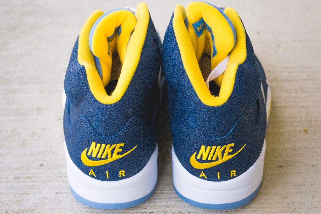 air jordan 5 marquette pe up close