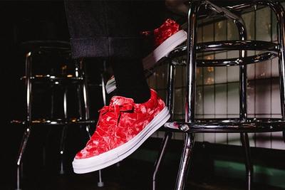 Golf Le Fleur Converse All Star Quilted Red Left Side View