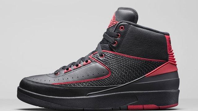 jordan retro 2 black red