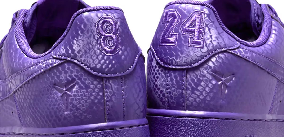 Purple Reign: Kobes Mamba-Schuppen erobern den Air Force 1.