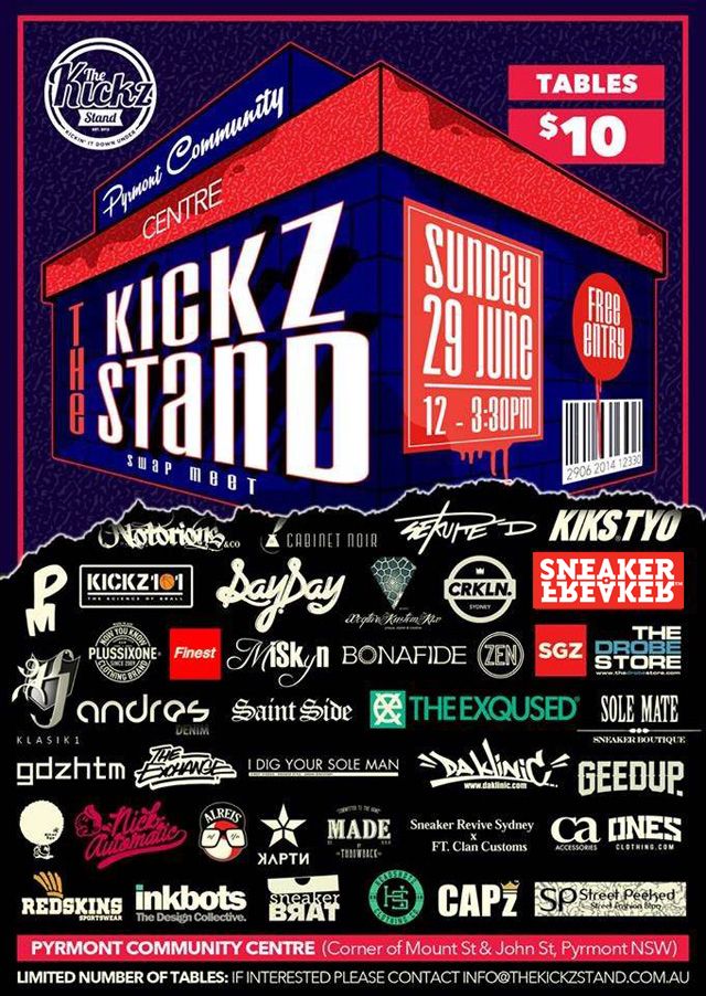The Kickz Stand Swap Meet 2014 Flyer1