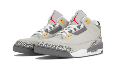 Air Jordan 3 Cool Grey Angled