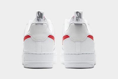 Nike Air Force 1 Lv8 Utility White Red Heels
