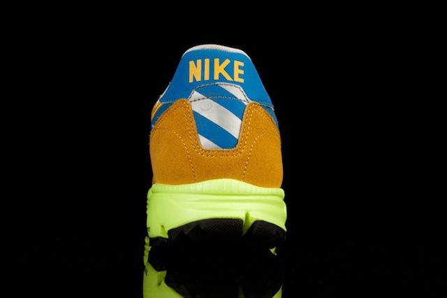 Nike Lunar Ldv Trail Qs Yellow Blue Heel Profile