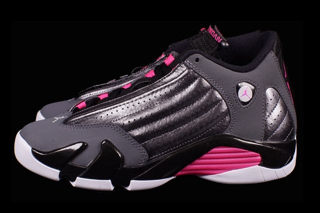 Air Jordan 14 Gs Grey Pink 3