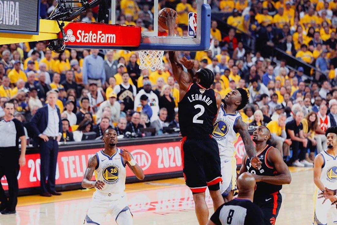 Kawhi Leonard Dunk Nba Finals Header