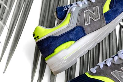 New Balance 997 Blue Yellow M997Lbl Release Date Lateral Closeup