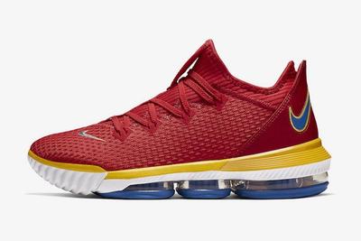 Nike Lebron 16 Low Superbron University Red Varsity Royal Ck2168 600 Release Date Lateral