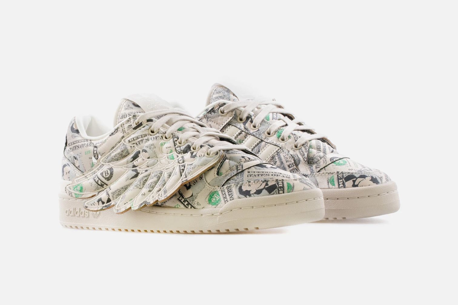 replace direction Irrigation Jeremy Scott x adidas Forum Low Wings 1.0 "Money" are All About the  Benjamins - Sneaker Freaker