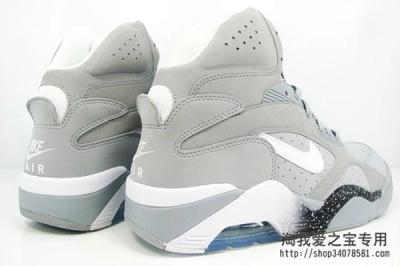 Nike Air Force 180 Grey Quater Heel Pair 2