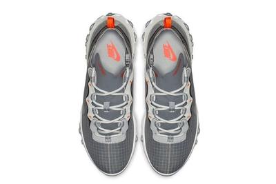 Nike React Element 55 Grey Orange Grid 4