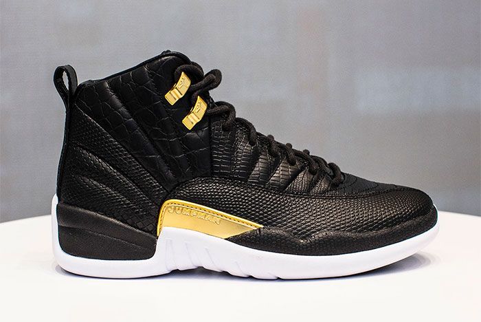 Air Jordan 12 White Black And Gold Release Date Side Shot 4