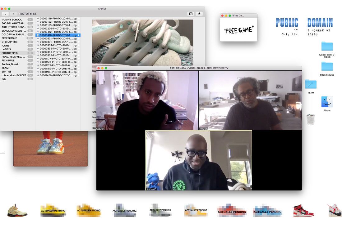 Virgil Abloh Teases Off-White x Nike Colabs via Interactive 'PUBLIC DOMAIN' Internet Archive - Sneaker Freaker
