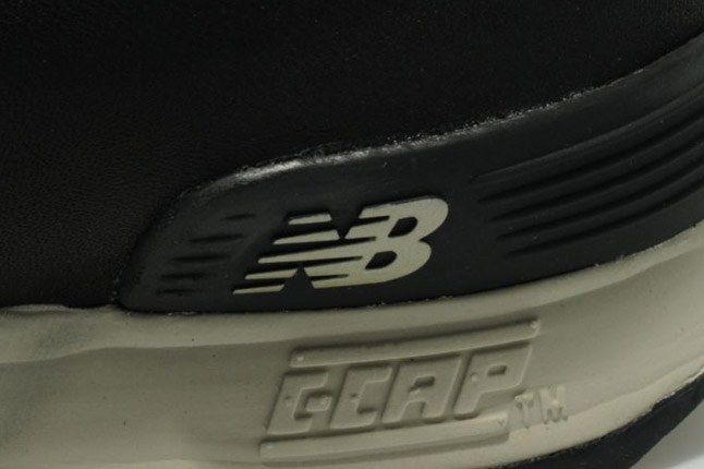 New Balance 576 Premium Leather Black Heel Detail 1