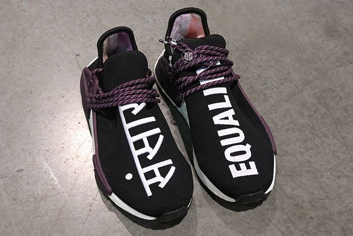 Pharrell Uses His Hu NMDs to Call for Equality - Sneaker Freaker
