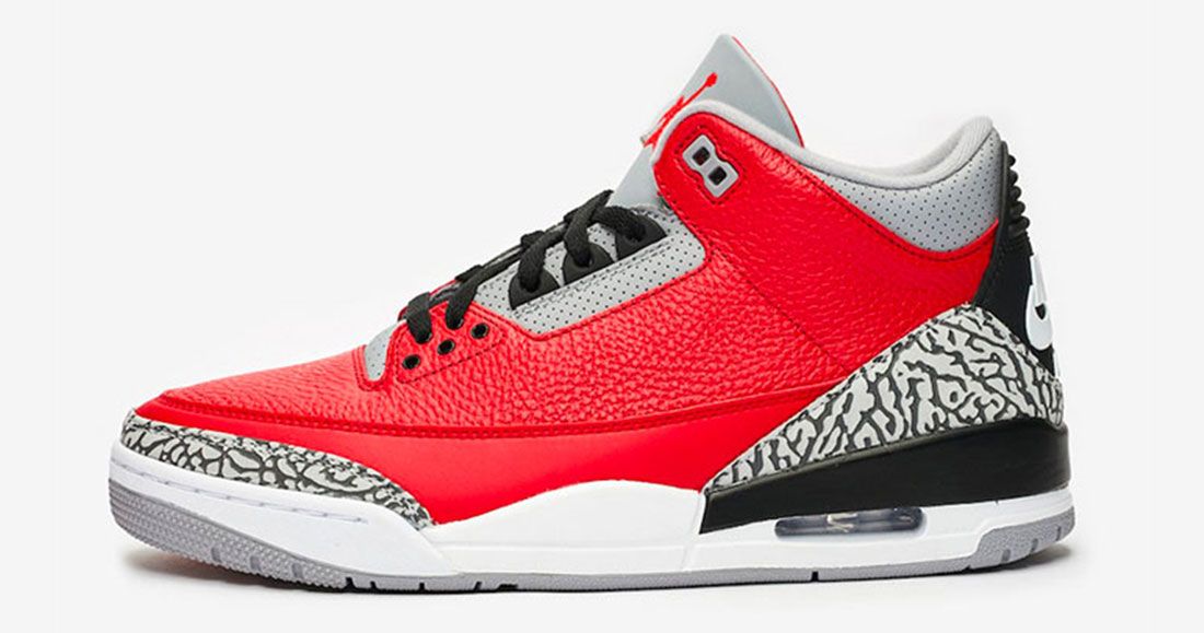 The Air Jordan 3 ‘Red Cement’ is Fire