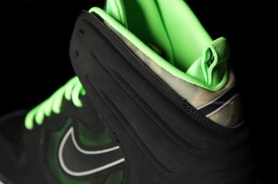 Nike Dunk High Free Black Green Heel Detail 1