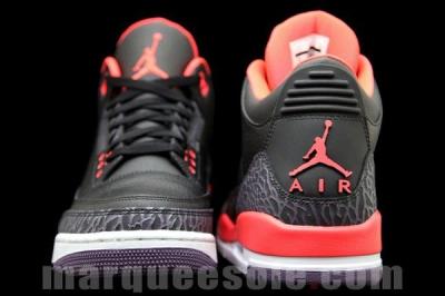 Air Jordan 3 Bright Crimsom Heel Toe 1