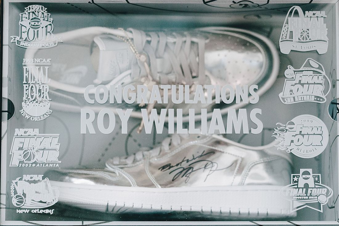 Jordan Brand Gift Unc Coach Roy Williams With A Special Pair Of Jays