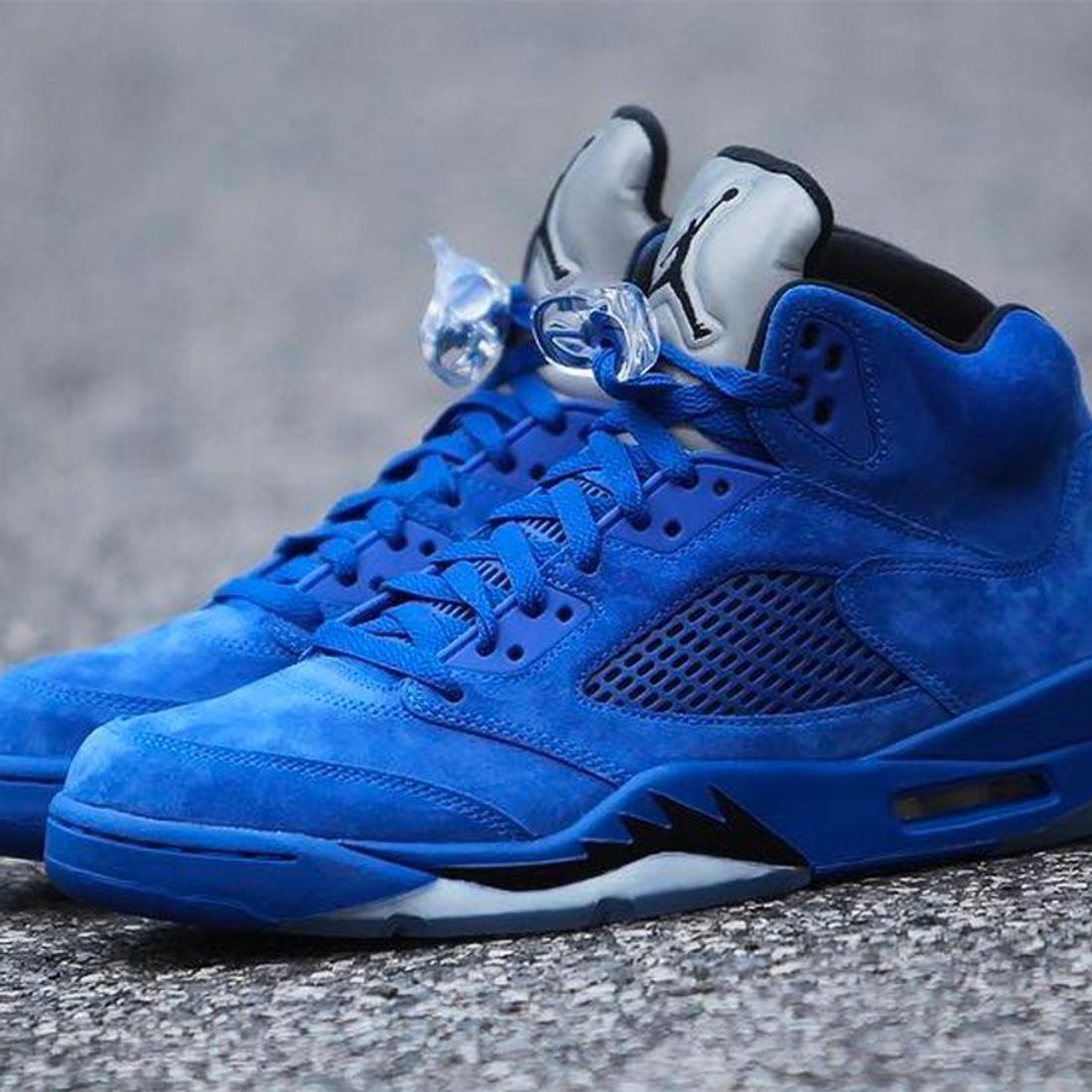 Jordan retro 5 suede blue Clearance