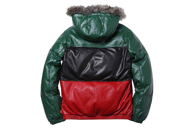 Leather Jacket Wool Hood 1