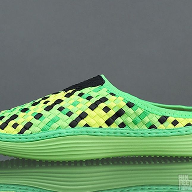 Hele tiden Økonomisk Transistor Nike Solarsoft Mule Woven Qs (Poison Green/Black) - Sneaker Freaker