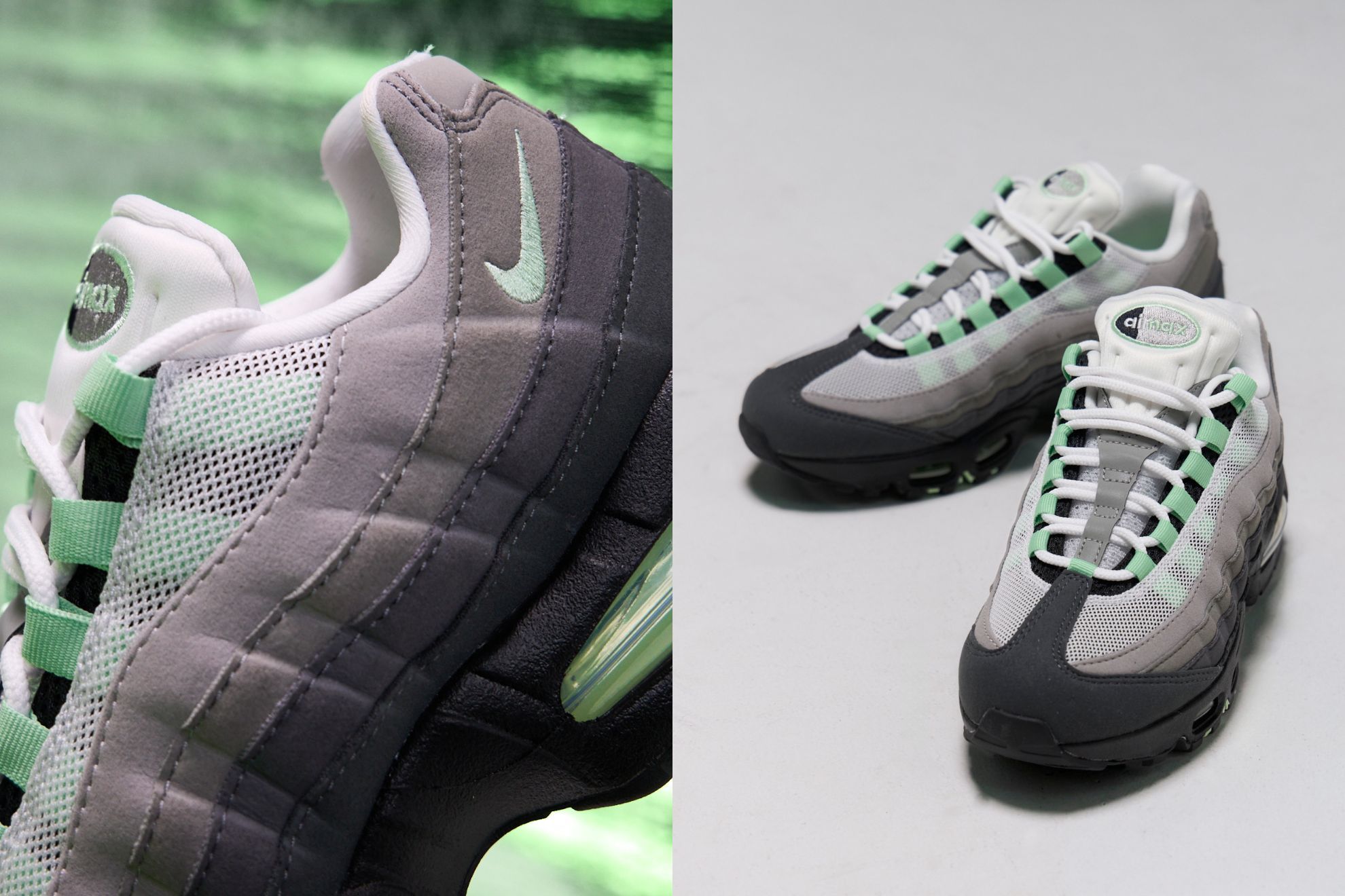 The Nike Air Max 95 'Fresh Mint' Makes a Big Bubble Return at JD