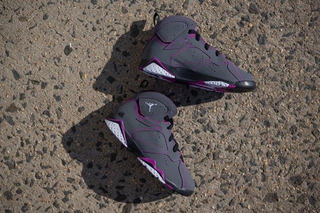 purple grey jordan 7