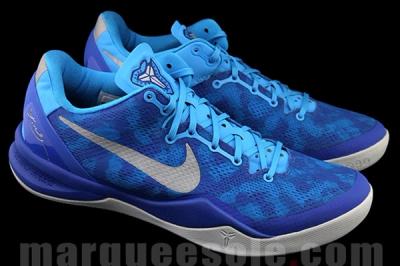 Nike Kobe 8 Aqua Camo Quater Front Pair 1