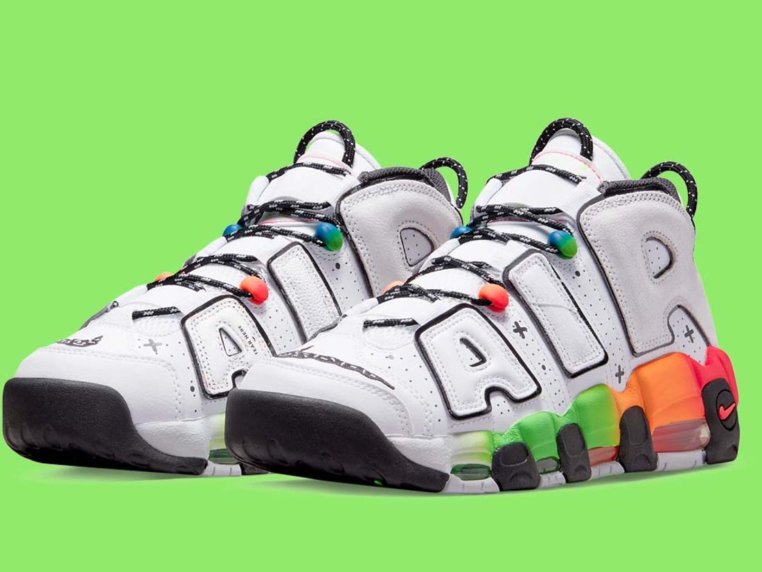 This Nike Air More Uptempo Brightens Things Up! - Sneaker Freaker