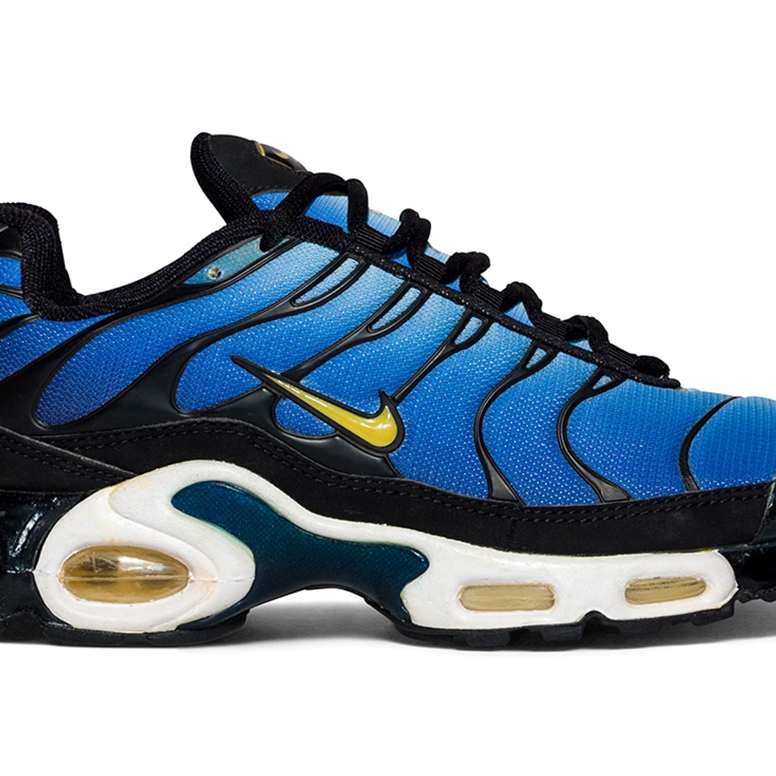 Rare Nike Air Max Plus 3 Tuned Leather Shoes Sneaker Blue Japan