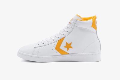 Converse Pro Leather Hi Yellow Medial