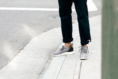 Adidas Zx Flux Adv X Grey Suede On Foot