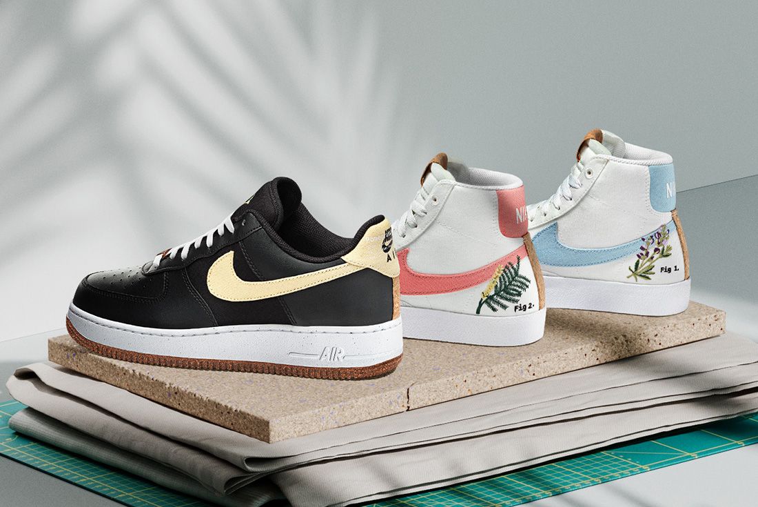helicóptero egipcio digestión Inspired By Nature: Nike's Air Force 1 and Blazer Bloom in the 'Plant Cork  Pack' - Sneaker Freaker
