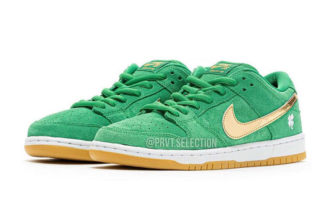 More Images: Nike SB Dunk Low 'St. Patrick's Day' BQ6817-303