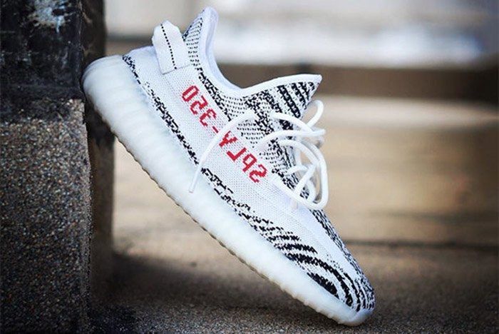Adidas Yeezy Boost 350 V2 Zebra On Feet Sneaker Freaker