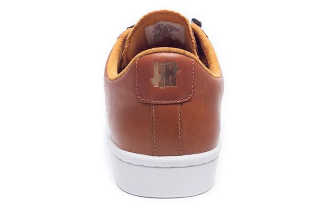 Undefeated Converse Leather Brown Lo Heel 1