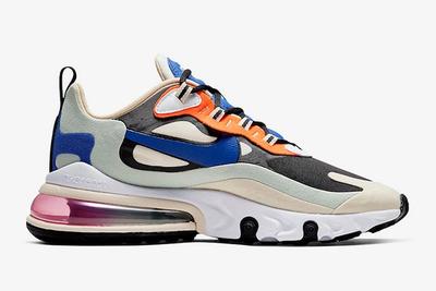 Nike Air Max 270 React Fossil Hyper Royal Pistachio Frost Ci3899 200 Medial