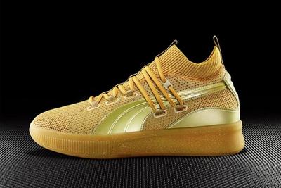 Puma Clyde Court Title Run Gold Lateral